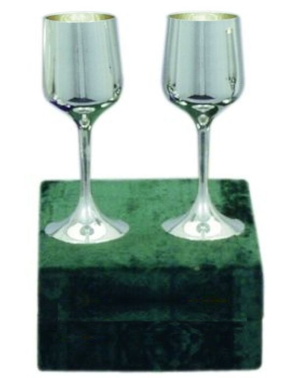 Pewter Tuilp Flute Pair