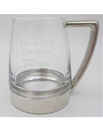 Modern "Glass Bottom" Tankard