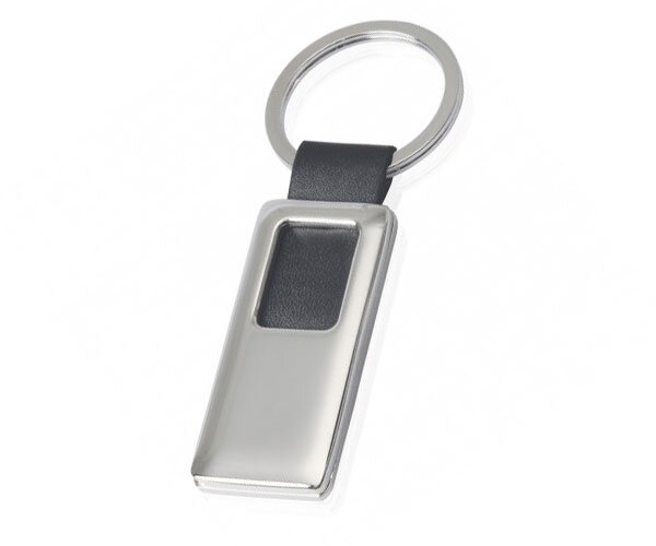 Silver & Leather Keyring