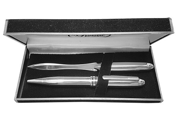 Pen & Letter Opener Set - Silver