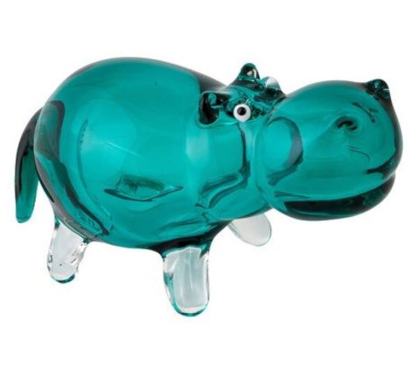 Hippopotamus Glass Art