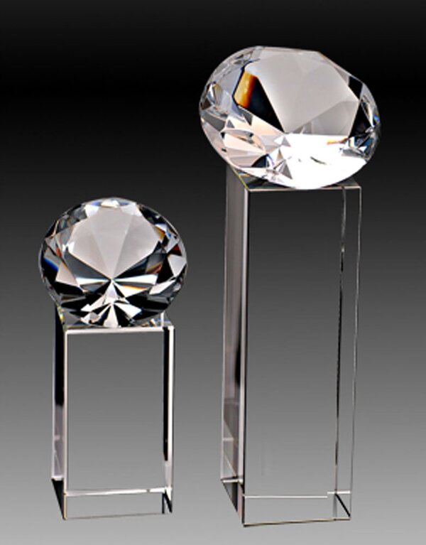 Crystal Diamond on Pedestal