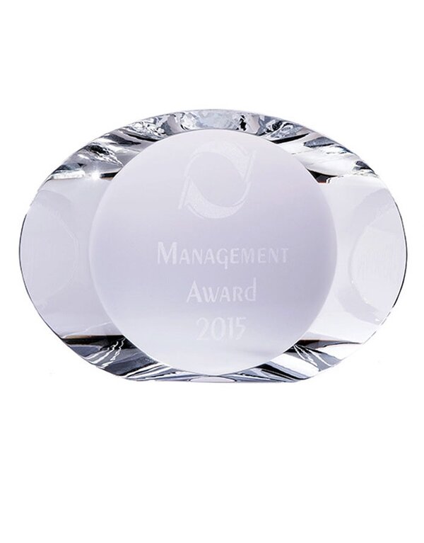Infiniti Crystal Oval Prism Award