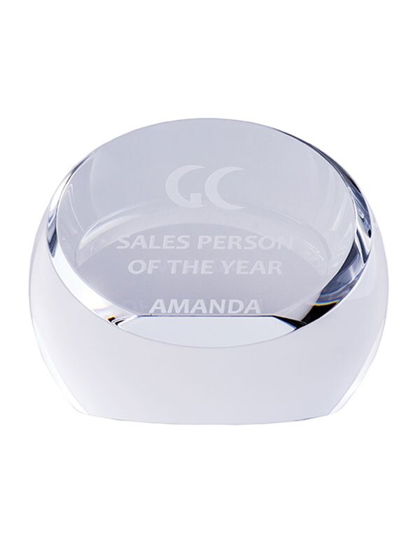 Crystal Paperweight Sphere