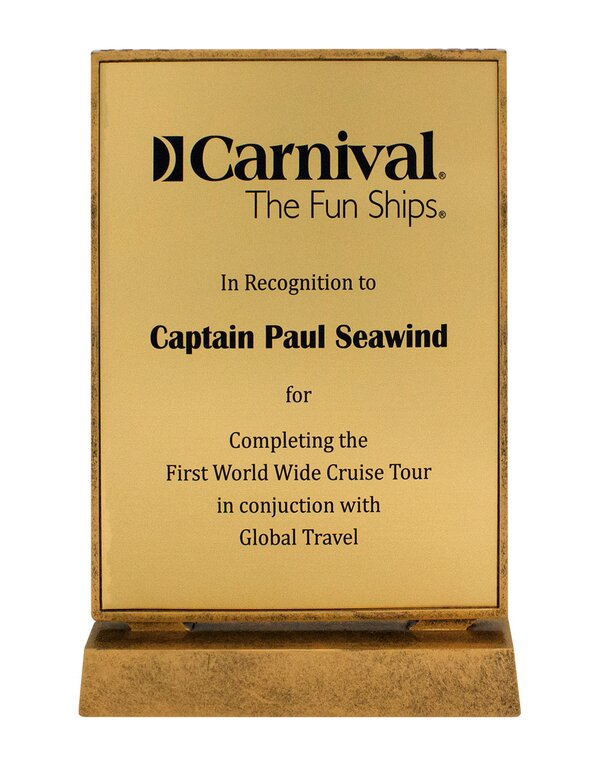 Achievement Gold Plaque
