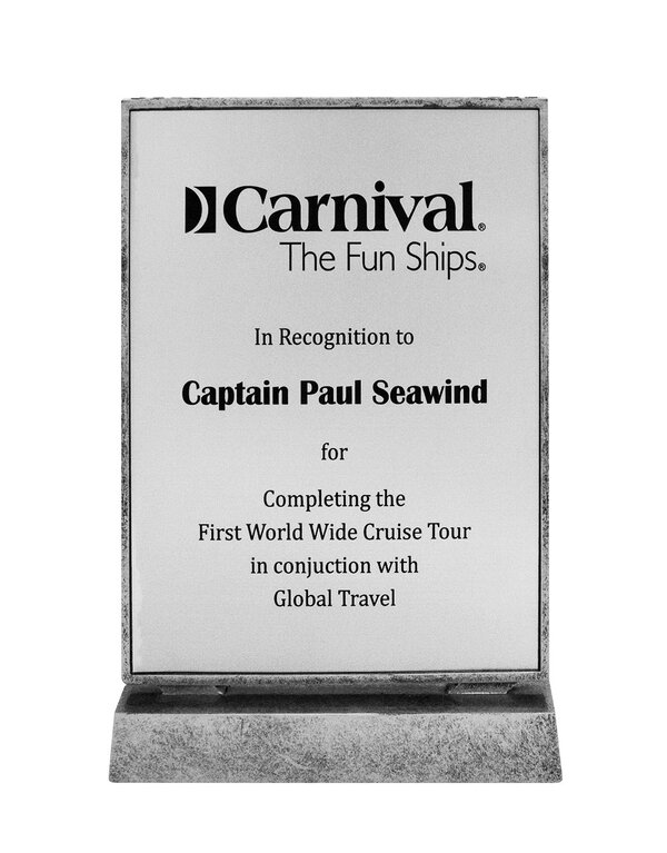 Achievement Silver Plaque