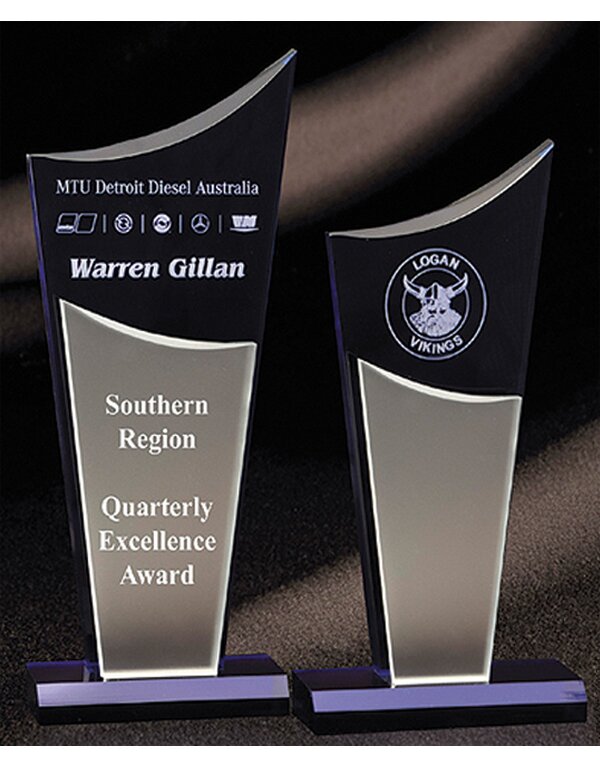 Blue/Silver Acrylic Award
