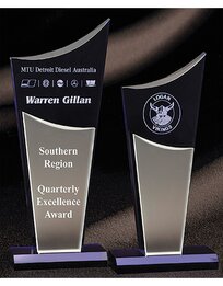 Blue/Silver Acrylic Award