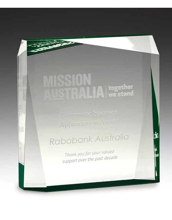 Green Prism Acrylic Award