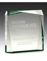 Green Prism Acrylic Award