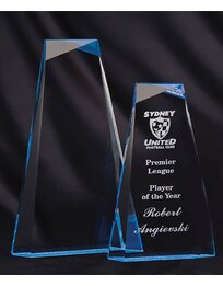 Clear/Blue Acrylic Award