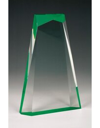 Clear/Green Acrylic Award