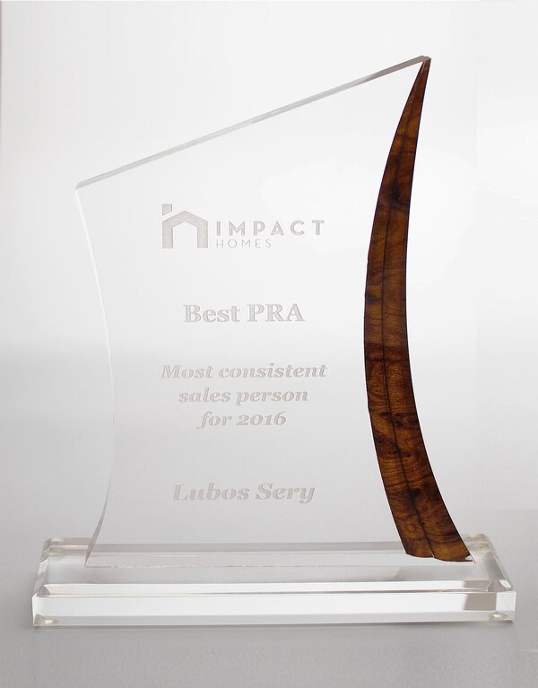 Acrylic Prestige Coffee/Amber Award