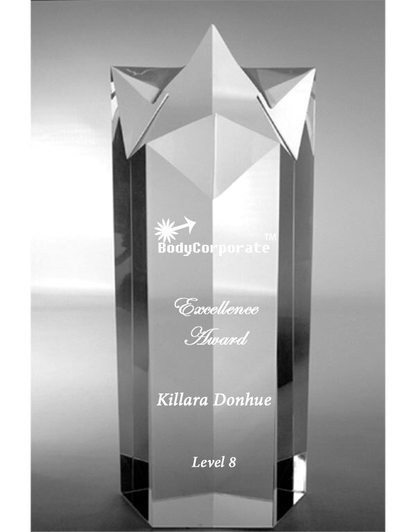 Super Star Crystal Award