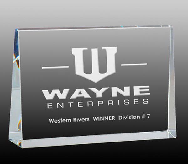 Thick Crystal Wedge Award