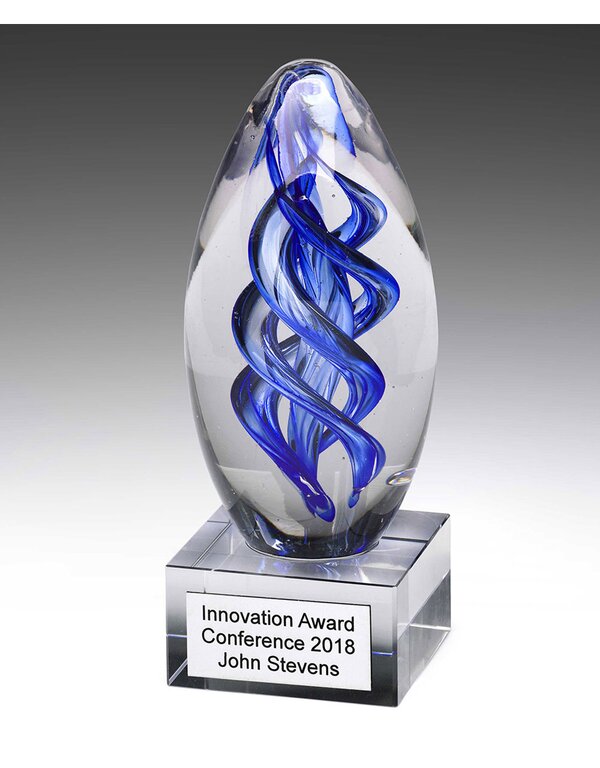 Blue Swirll Dome Award