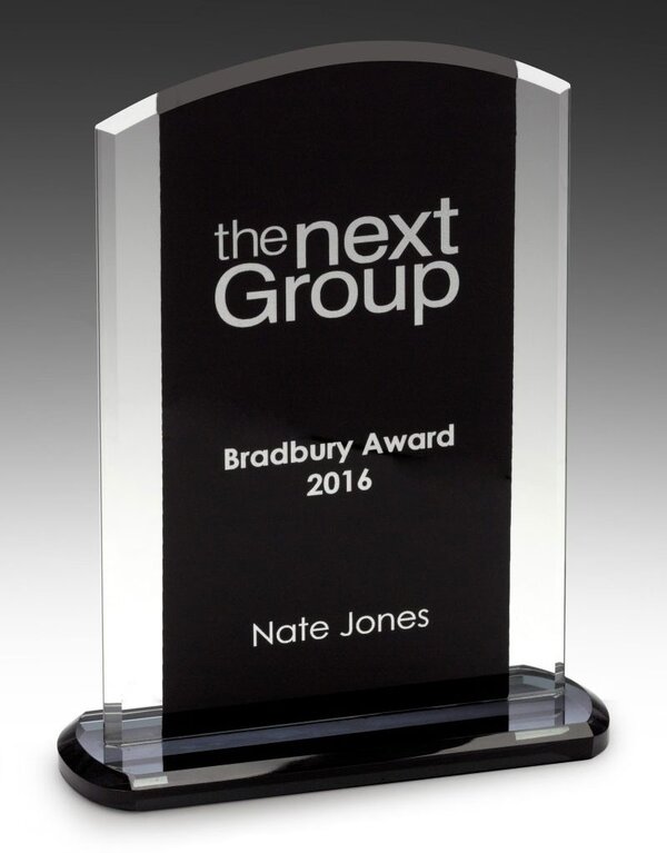 Black & Clear Glass Award