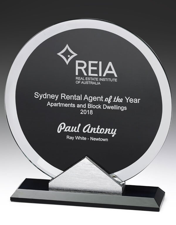 Black Glass Round Award