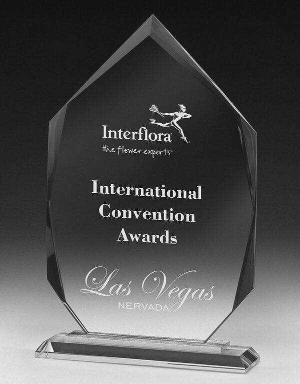 Arrowhead Award, glass & chrome