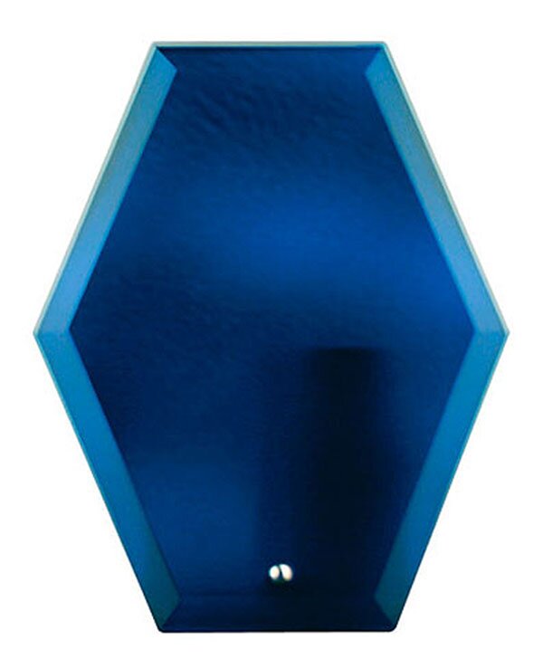Glass Plaque - Blue Tint