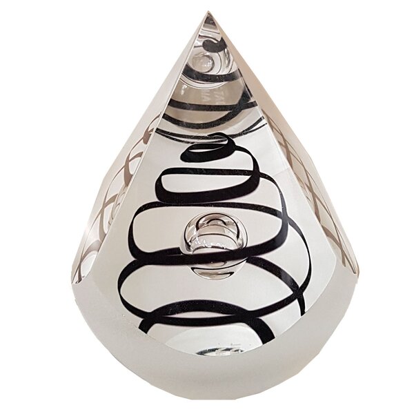 Crystal Pyramid Black Swirl