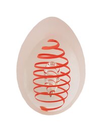 Swirl EGG-SHAPED CRYSTAL Red