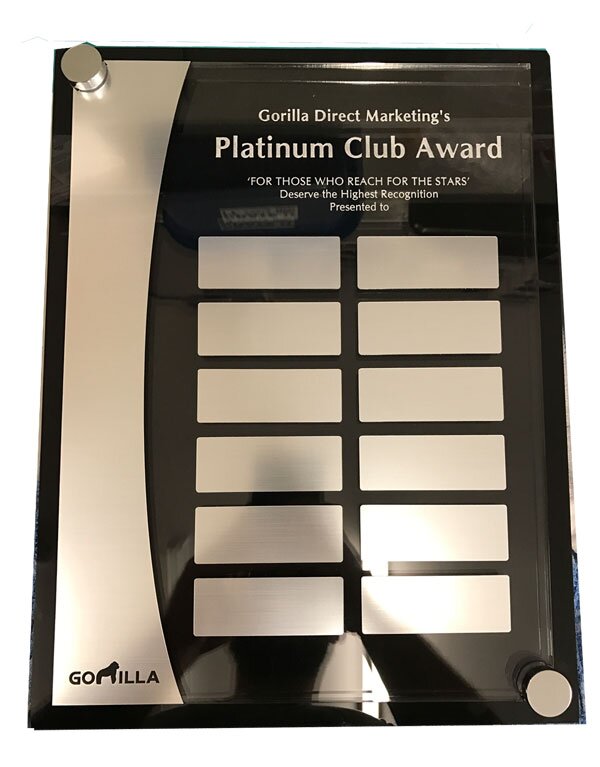 Acrylic & Metal Plaque