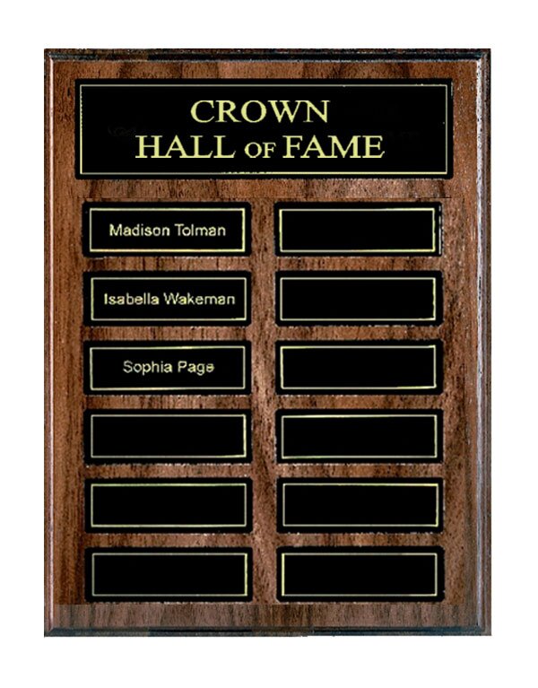 Solid Walnut Plaque