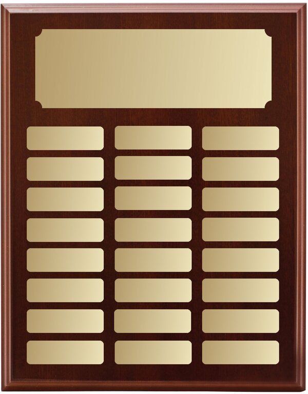 Timber Plaque Walnut Brown