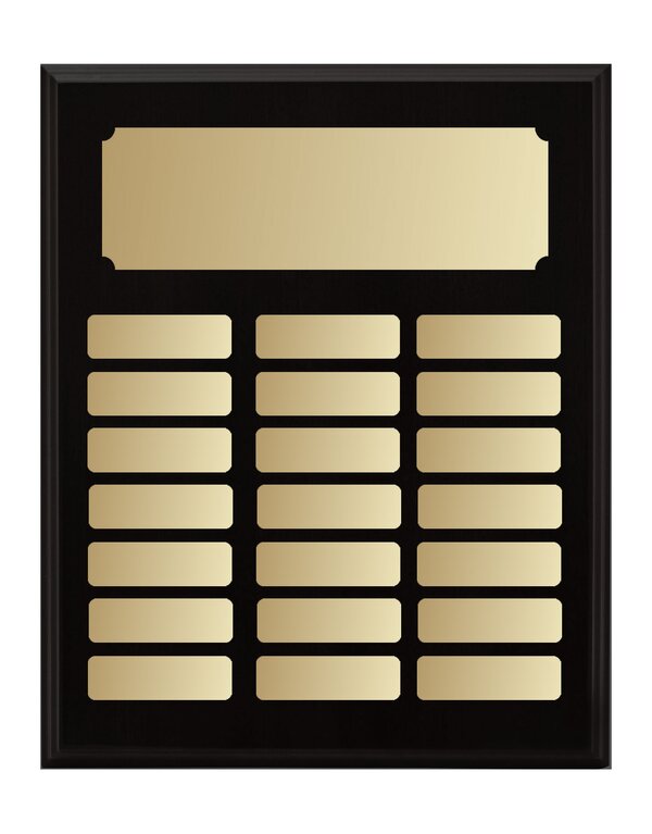 Timber Plaque Black