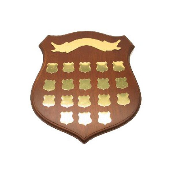 Chestnut Brown Wood Shield
