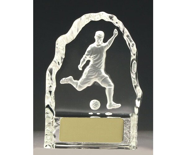 Soccer Male With Ball - Crystal