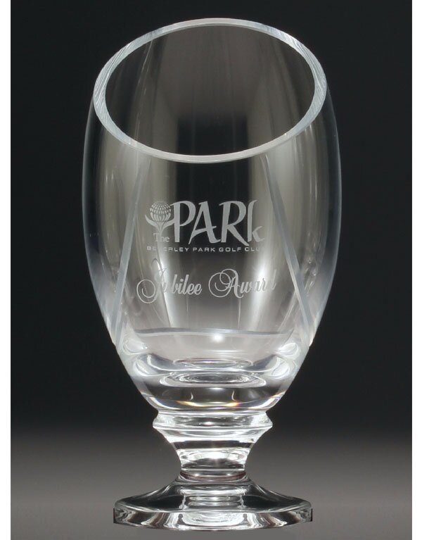 Glass Trophy Vase