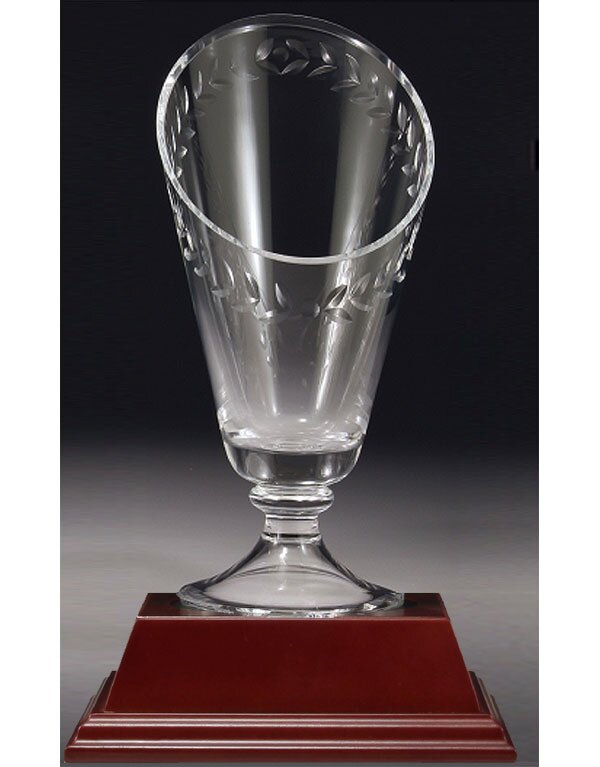 Glass Trophy Vase